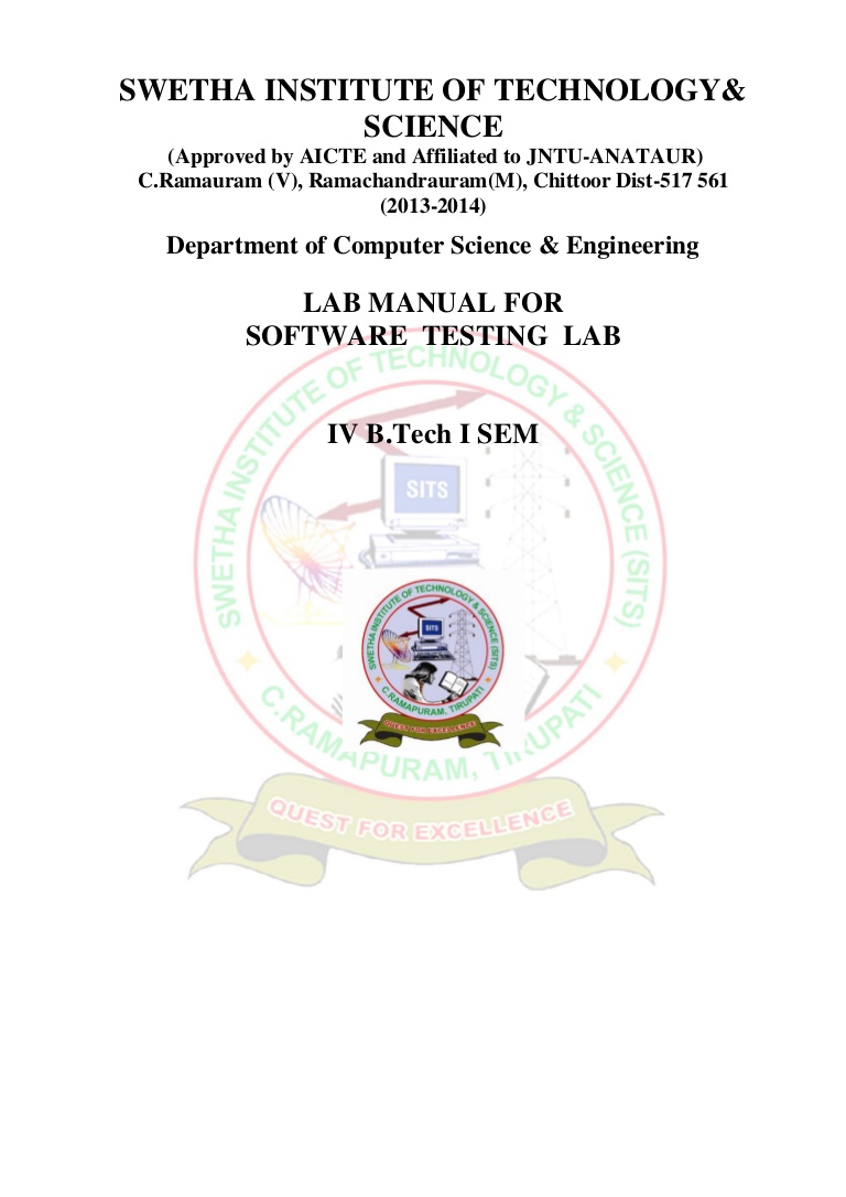 Vtu 6th sem software testing lab programs online